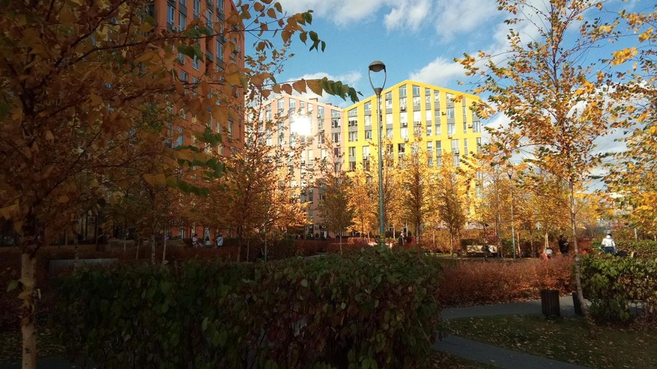 Positive Smile Studio Apartment In The Colorful Comfort Town Residental Complex. Kt-06. 基輔 外观 照片