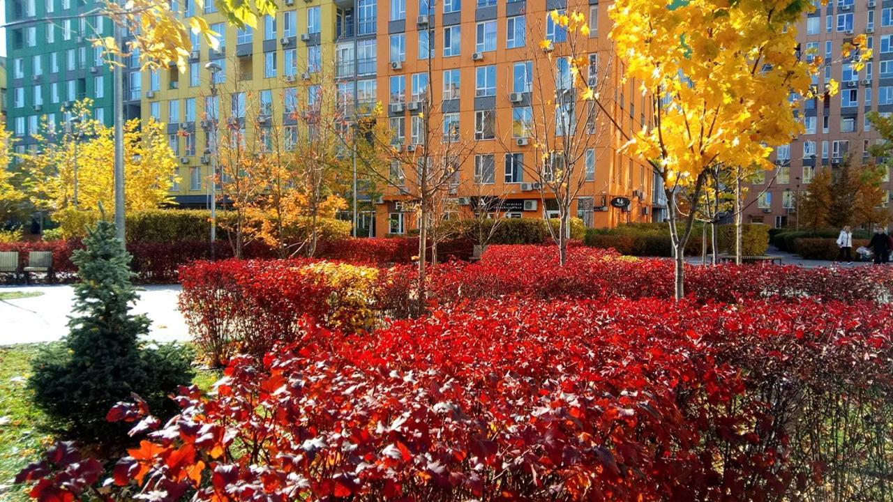 Positive Smile Studio Apartment In The Colorful Comfort Town Residental Complex. Kt-06. 基輔 外观 照片